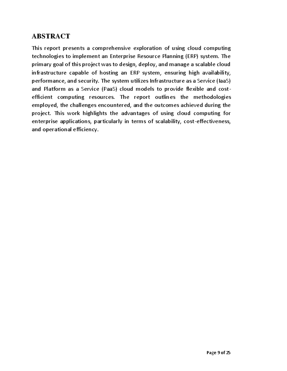 Ppt - Summary M? - ABSTRACT This report presents a comprehensive ...