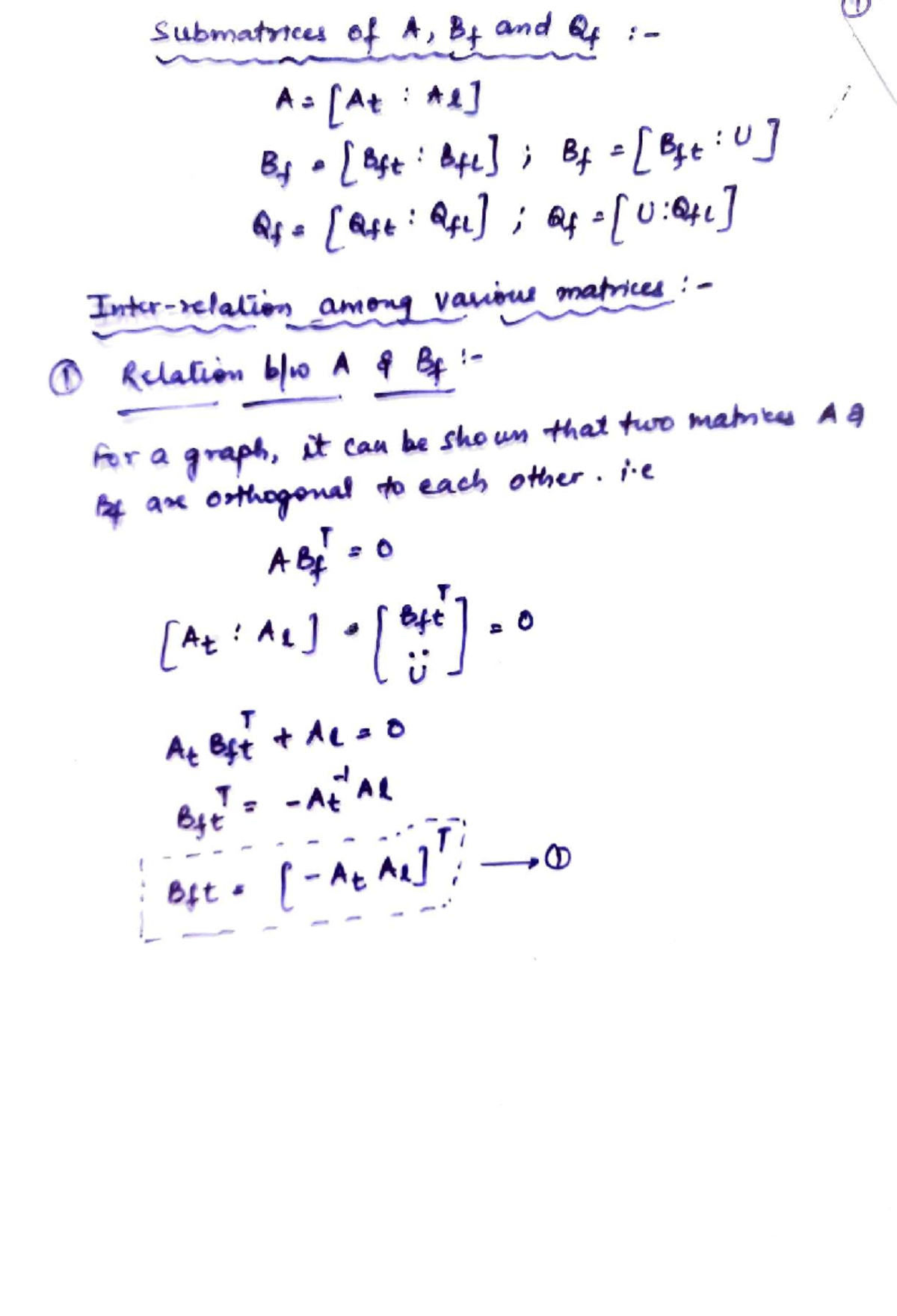 Graph Theory 2: Submatrices and Branch Current Analysis - Studocu