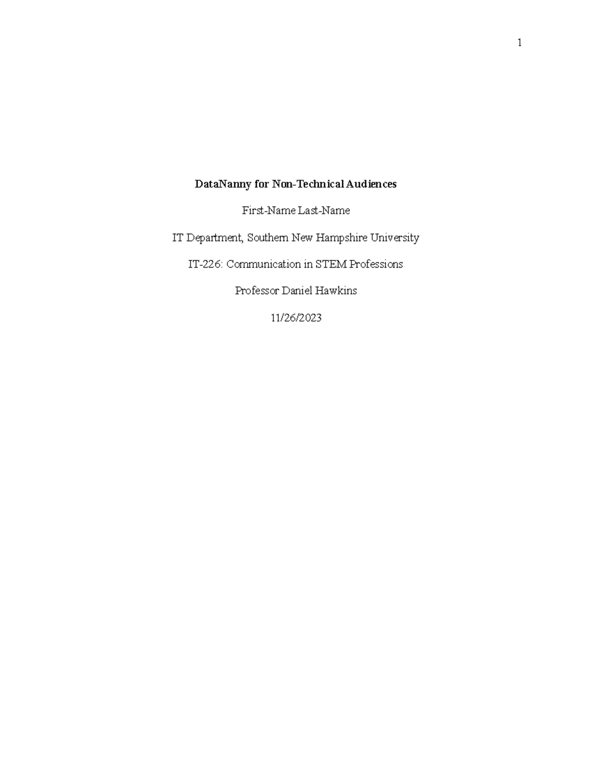 IT-226: DataNanny Project - Cybersecurity Solutions for Users - Studocu