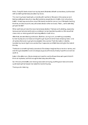Unit 3 - E2 - Vocabulary Summary: Sports & Exercise Terms - Studocu