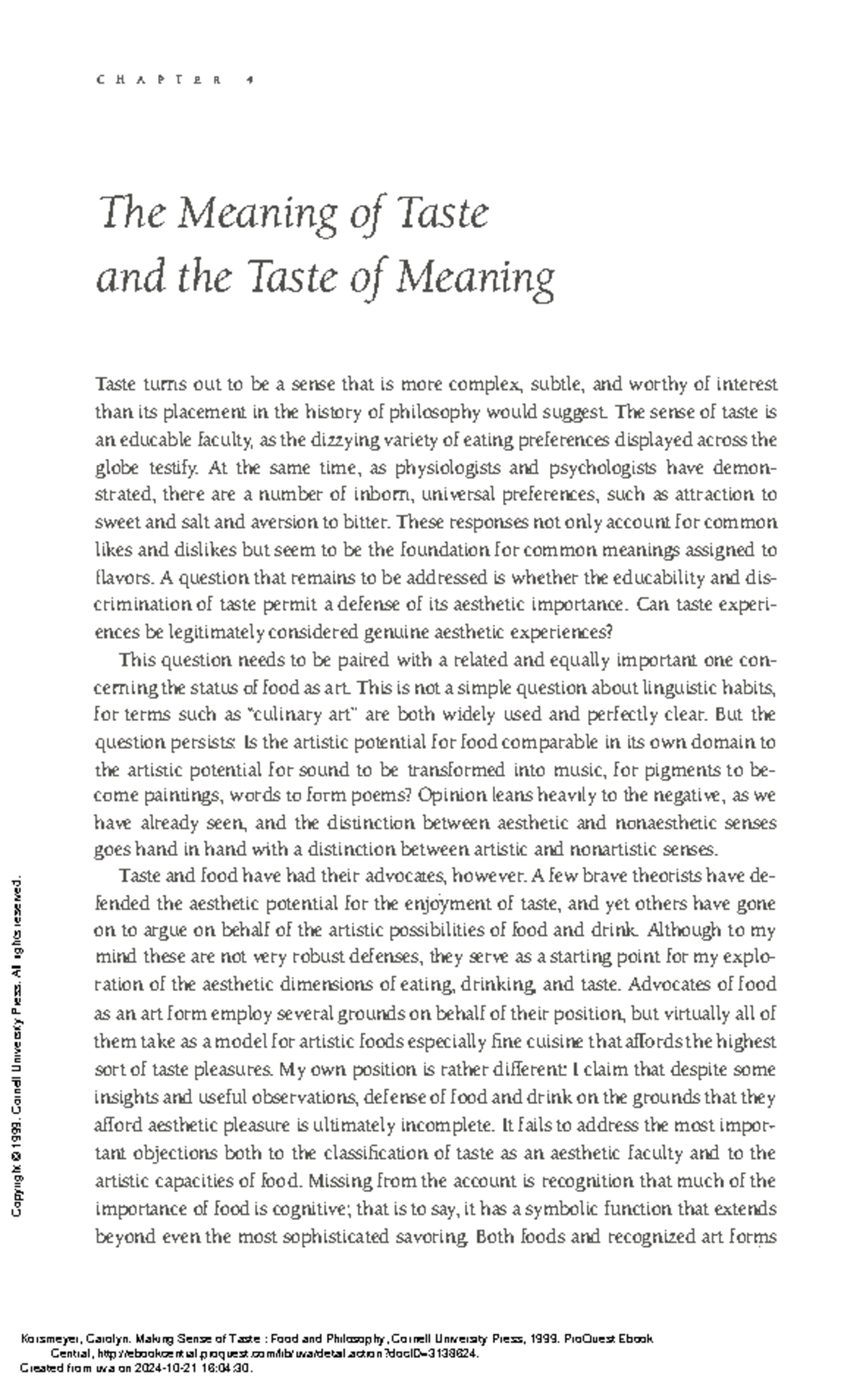 Document - the reading requirement - C H A P T E R .. The Meaning of ...