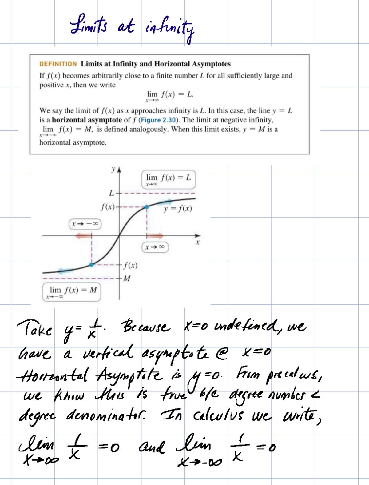 Limits at Infinity: Understanding Asymptotes in Calculus (MATH 101 ...