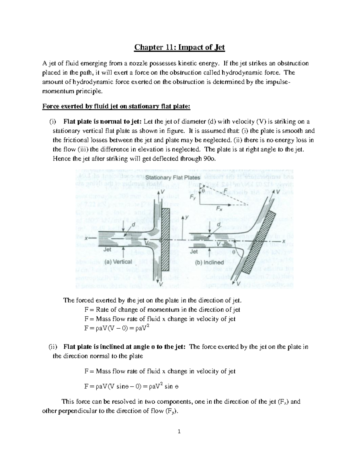 Chapter 11: Hydrodynamic Impact of Fluid Jets on Surfaces - Studocu
