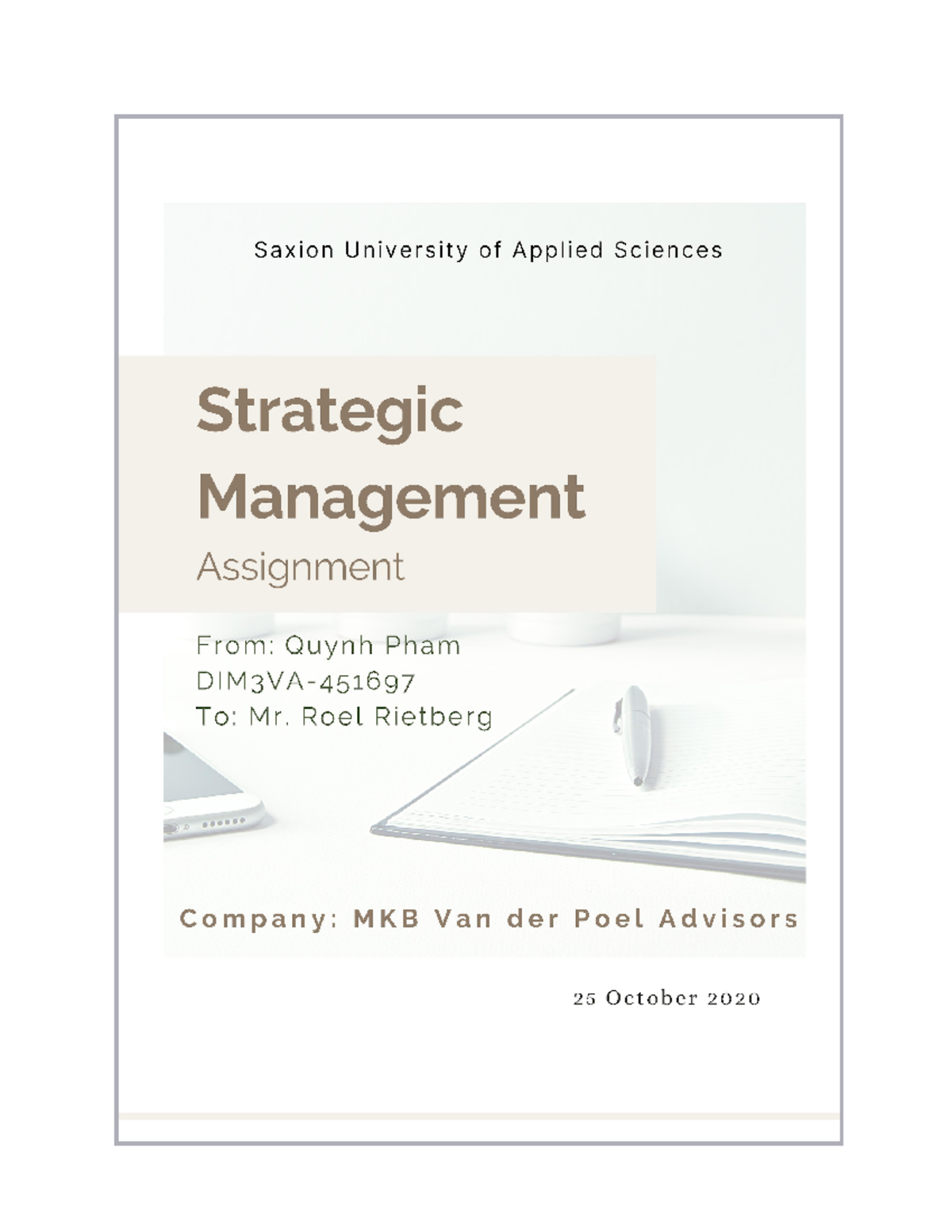 Strategic Management assignment - Introduction Introduction Business ...