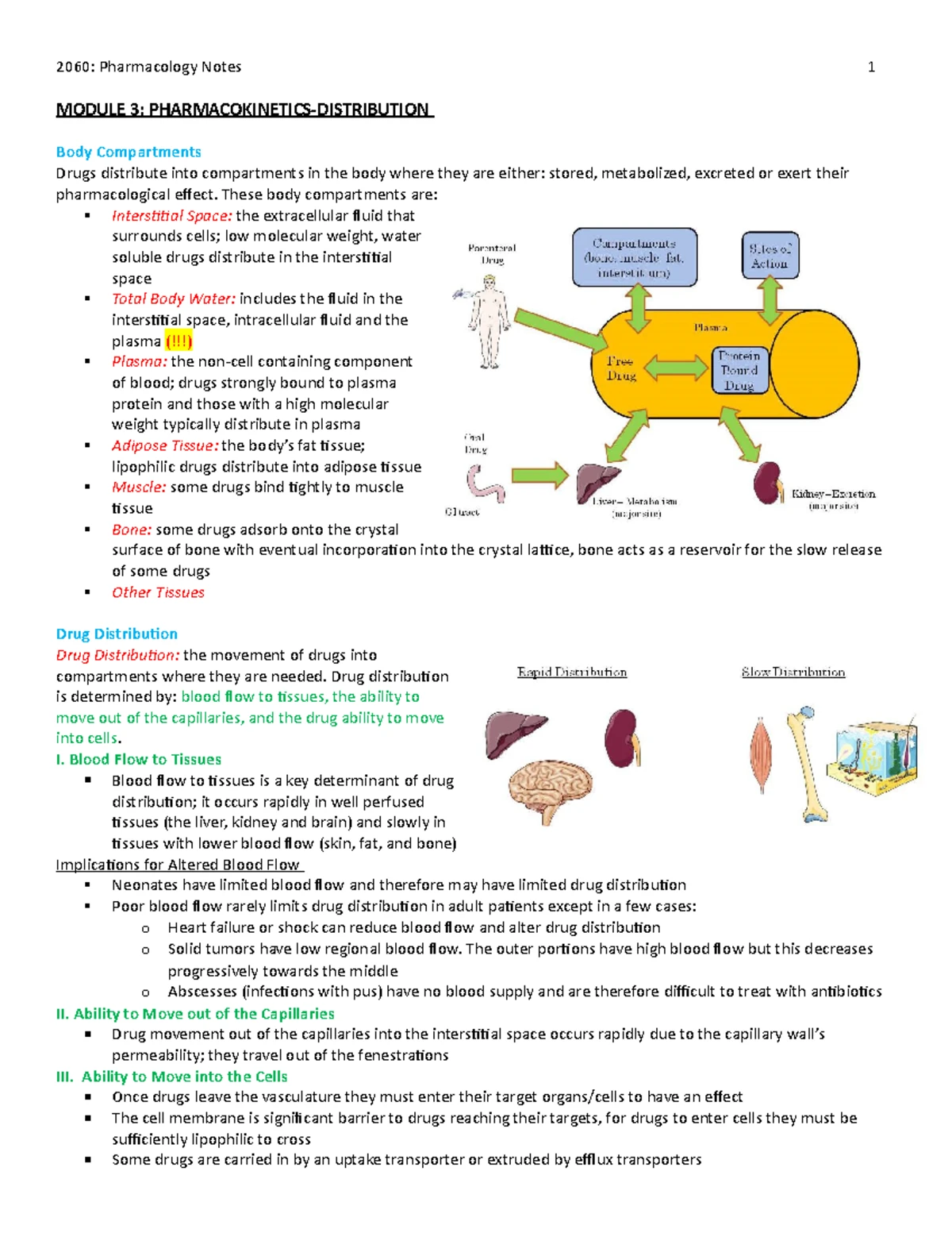 Module 1 Notes - INTRODUCTION TO PHARMACOLOGY 1 - INTRODUCTION What is ...