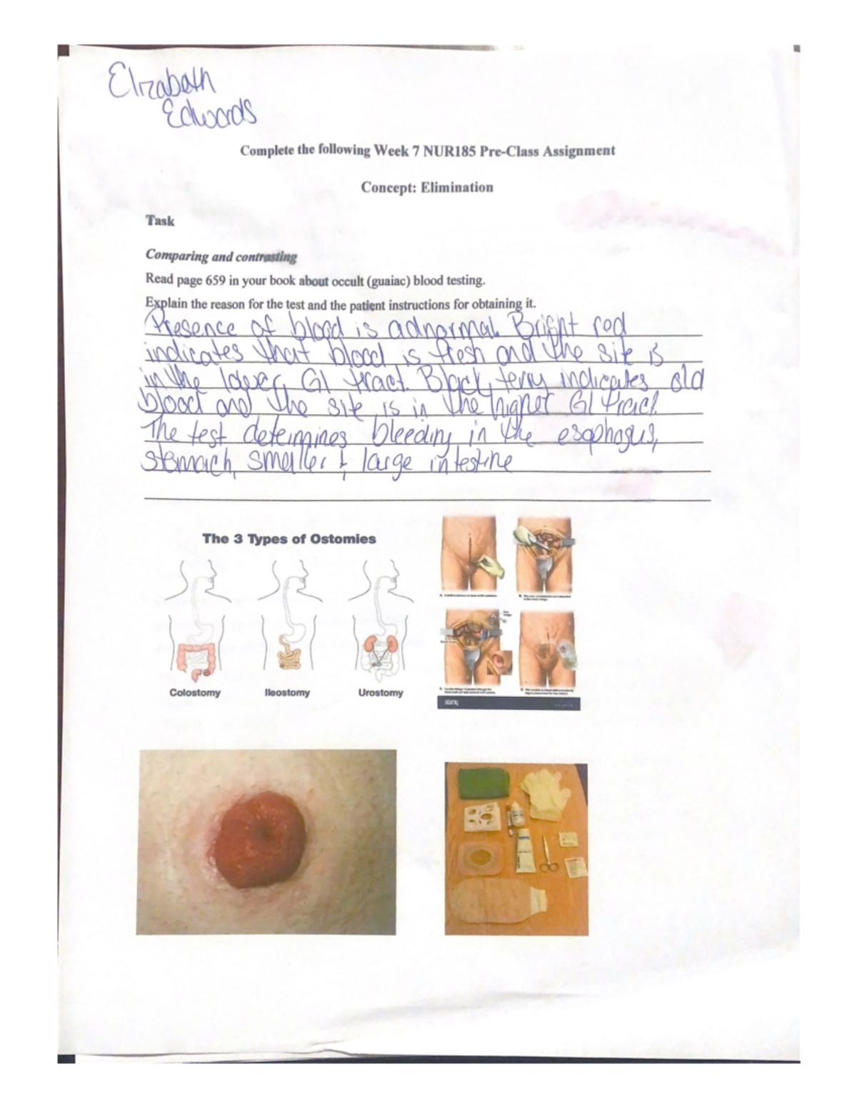 Week 7 NUR185 Pre-Class Assignment Instructions and Guidelines - Studocu