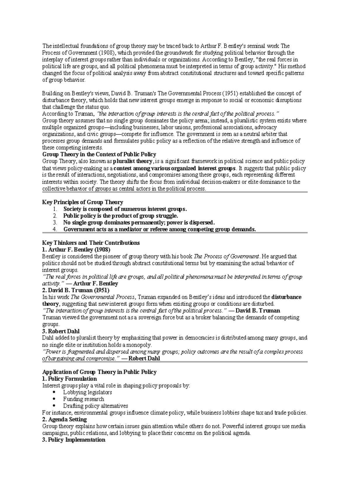Group Theory: Foundations and Applications in Political Science (KFN ...