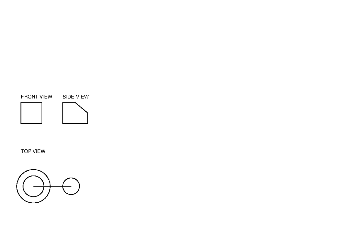 Engineering drawing - Engineering Graphics - FRONT VIEW SIDE VIEW TOP ...