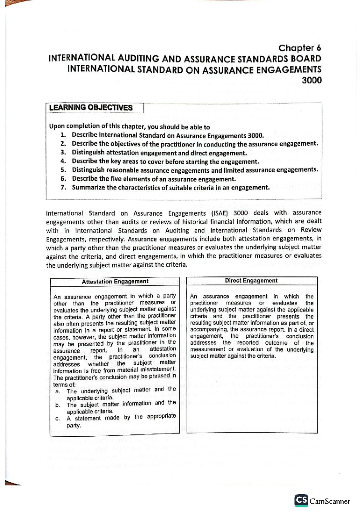 Chapter 6: International Auditing and Assurance Standards Board (ISAE ...
