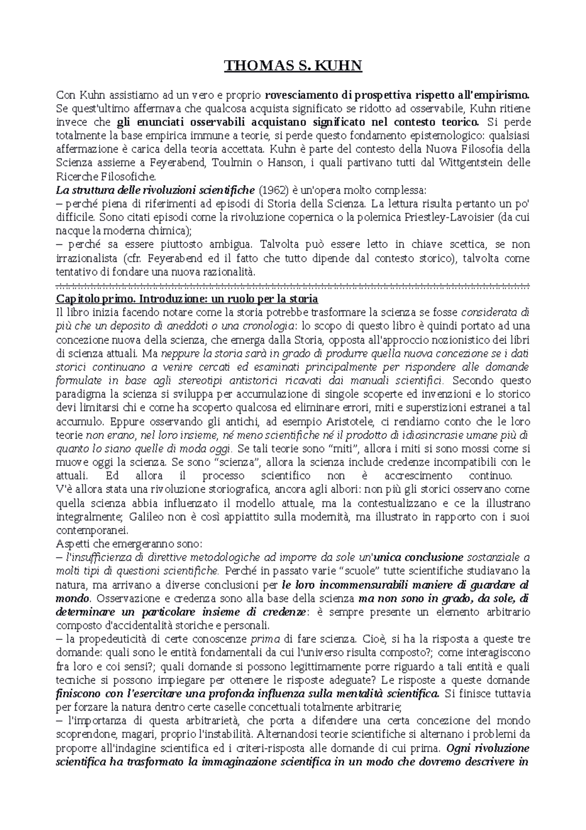 La Struttura Delle Rivoluzioni Scientifiche, Thomas S. Kuhn