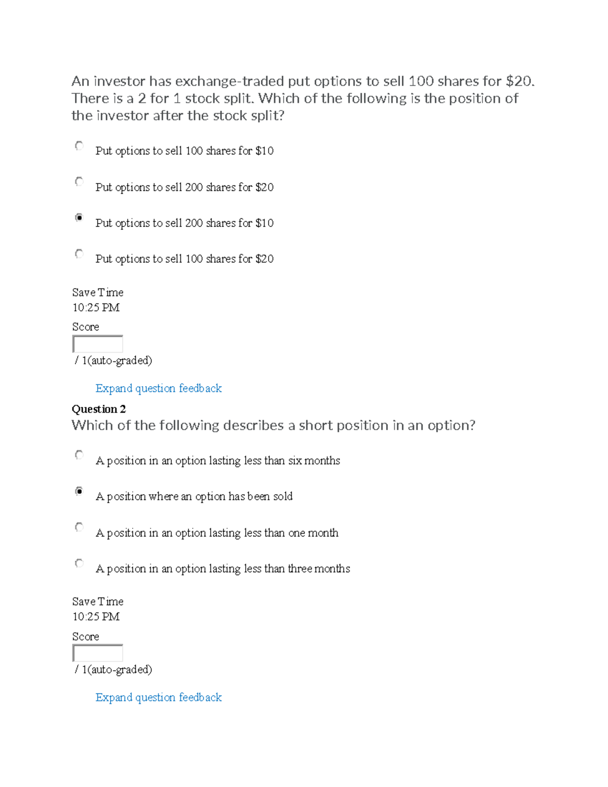 Quiz 4 Answers - AFF410 Options Trading Concepts Winter 2023 - Studocu