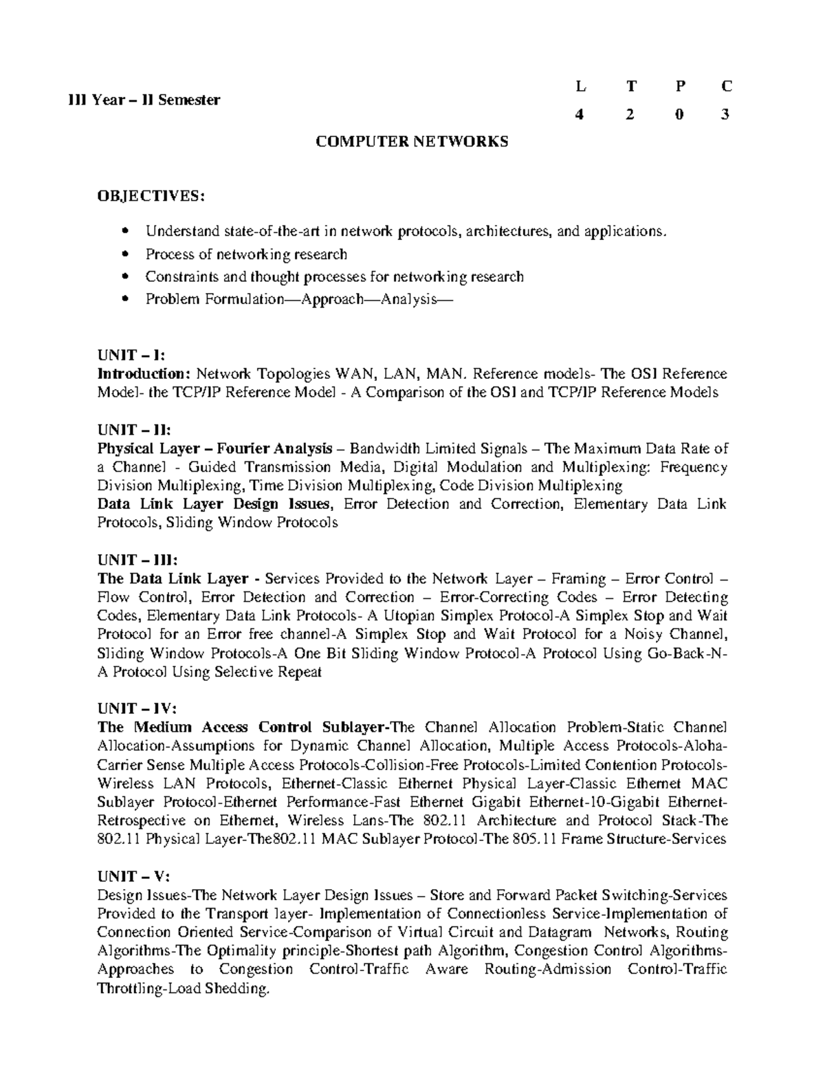 3-2 CSE Syllabus: Computer Networks, Cyber Security & Software Testing ...