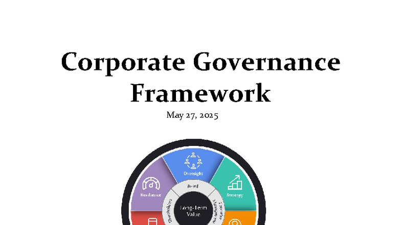 COSO CGF Public Exposure Draft: Corporate Governance Framework 2025 ...