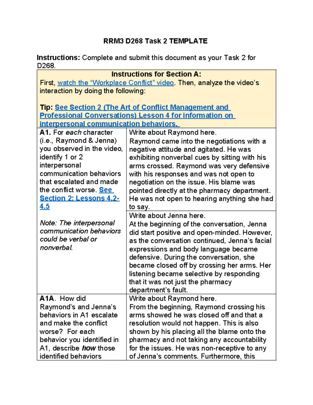 RRM3 D268 Task 2 - passed - RRM3 D268 Task 2 TEMPLATE Instructions ...