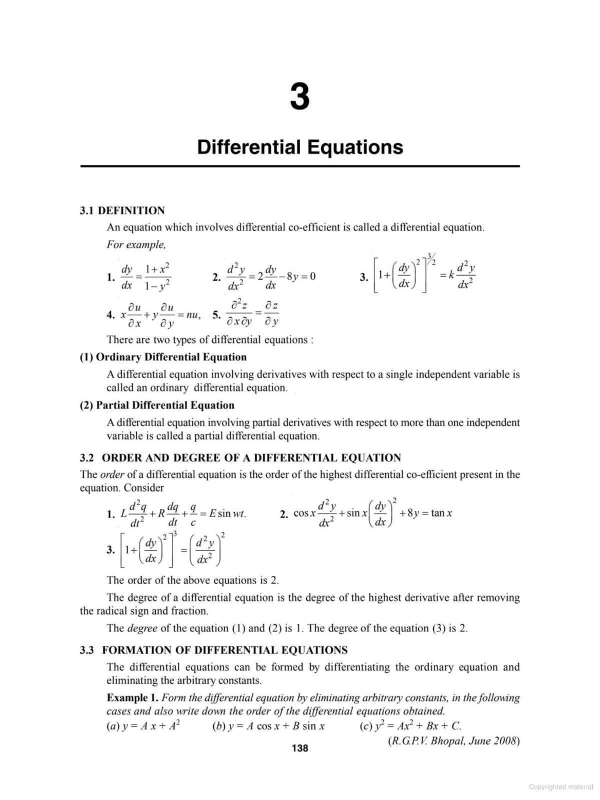 Ordinary Differential Equations (ODE) - Definitions and Examples - Studocu