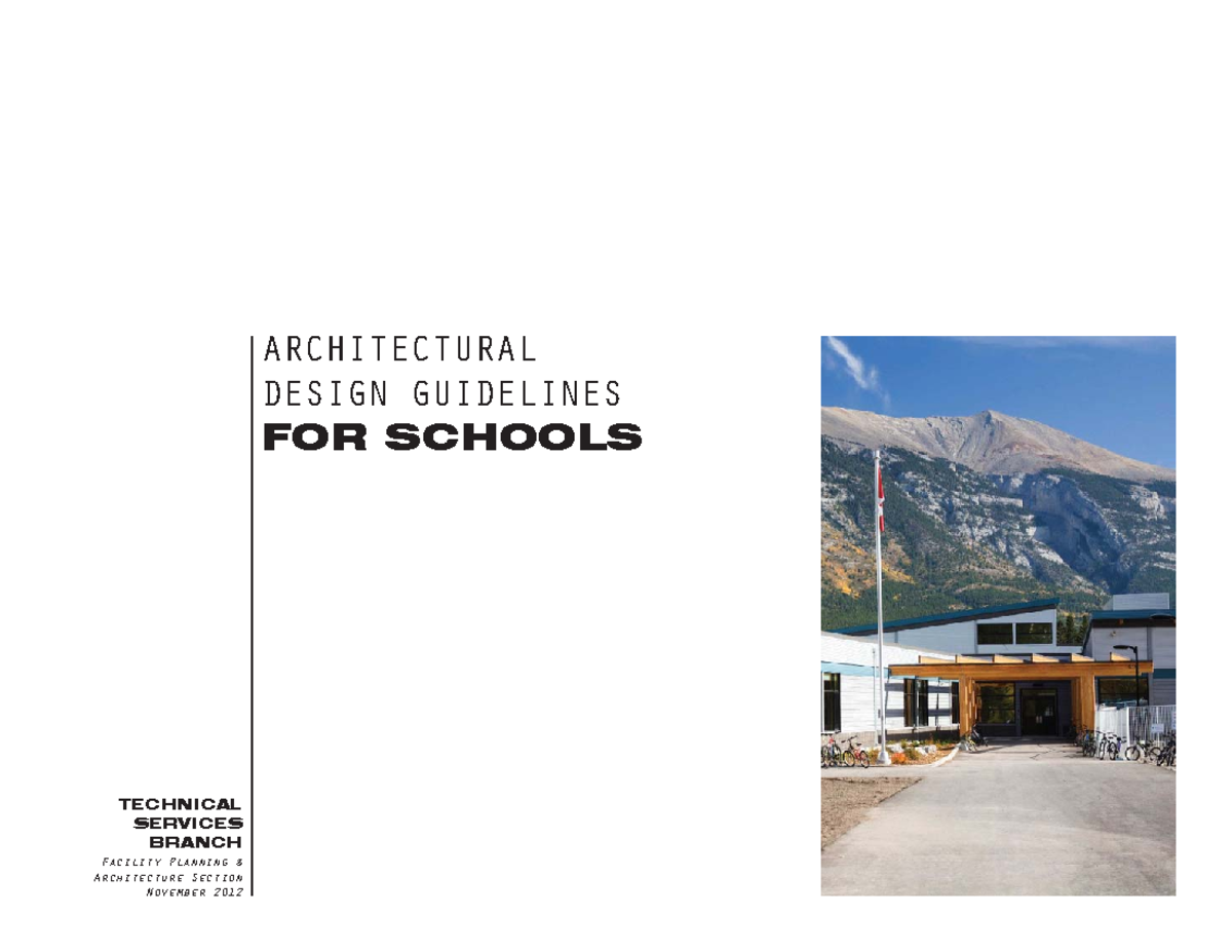 Architectural Design Guidelines for Schools: Best Practices and ...