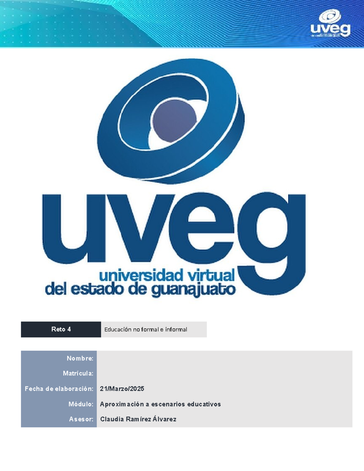 R4 Educación No Formal e Informal: Análisis de Escenarios Educativos ...