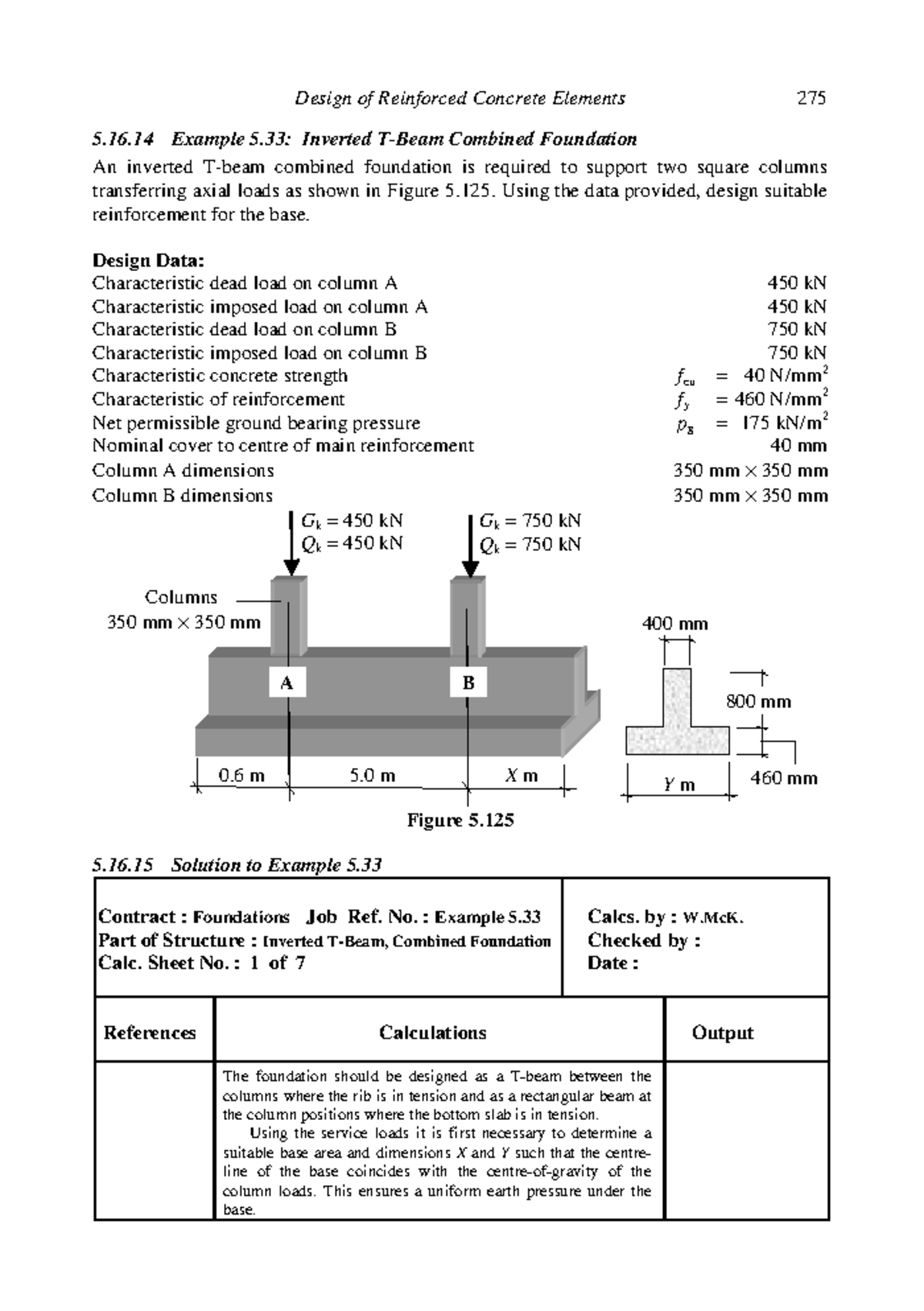 79935432 Design of Inverted T-Beam Combined Foundation Calculations ...