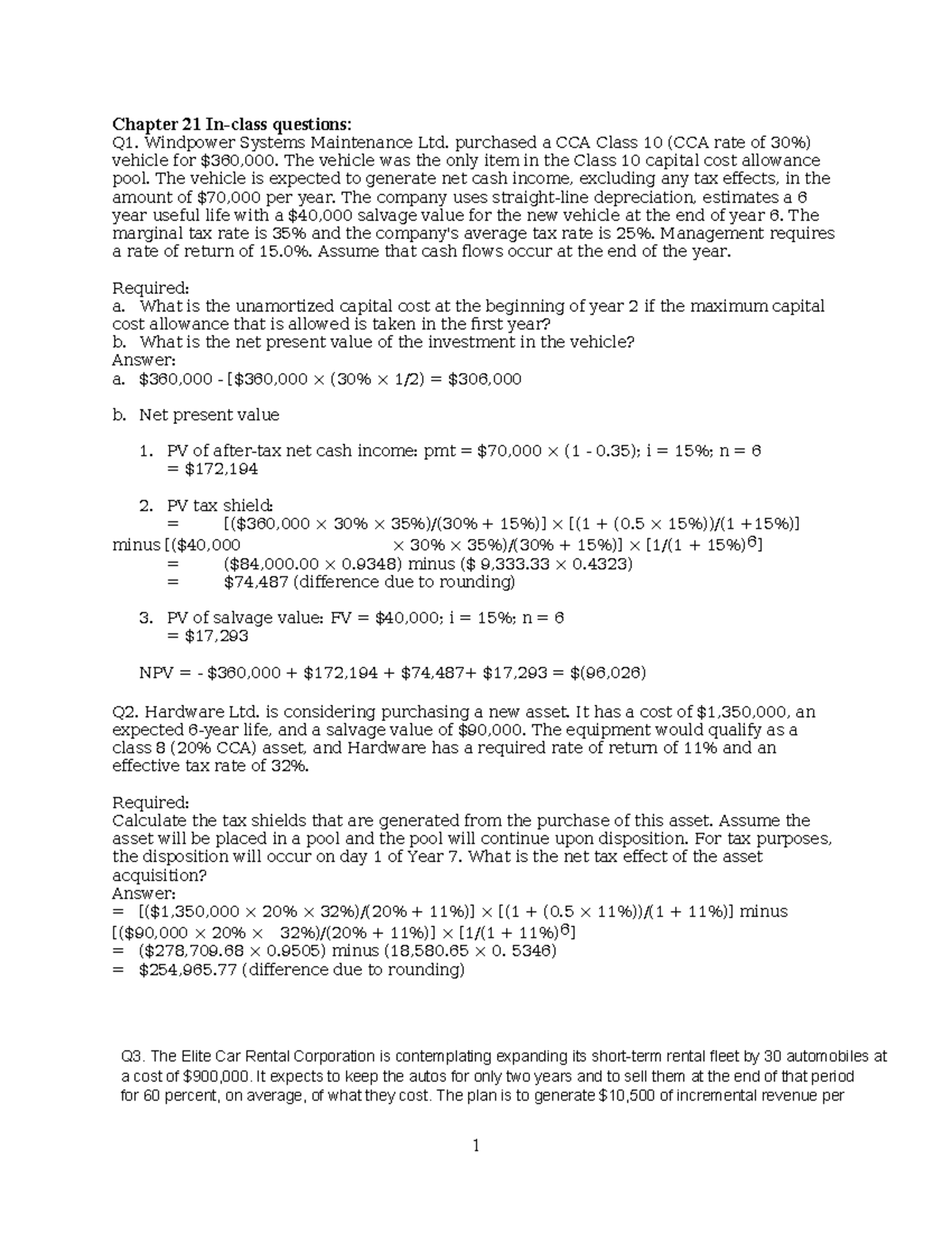 Chapter 21 In-Class Questions and Solutions (2024) - Studocu