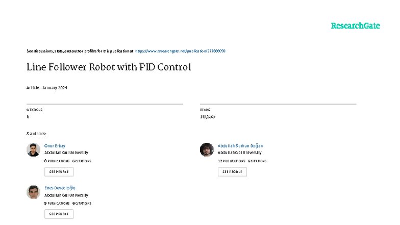 Line Follower Robot Design with PID Control - EEE 2024 - Studocu