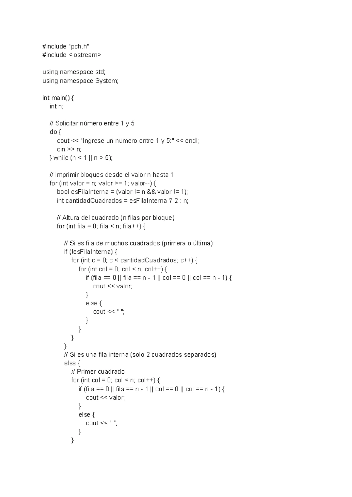 Ejercicio 01: Animaciones en C++ - Código y Explicación - Studocu
