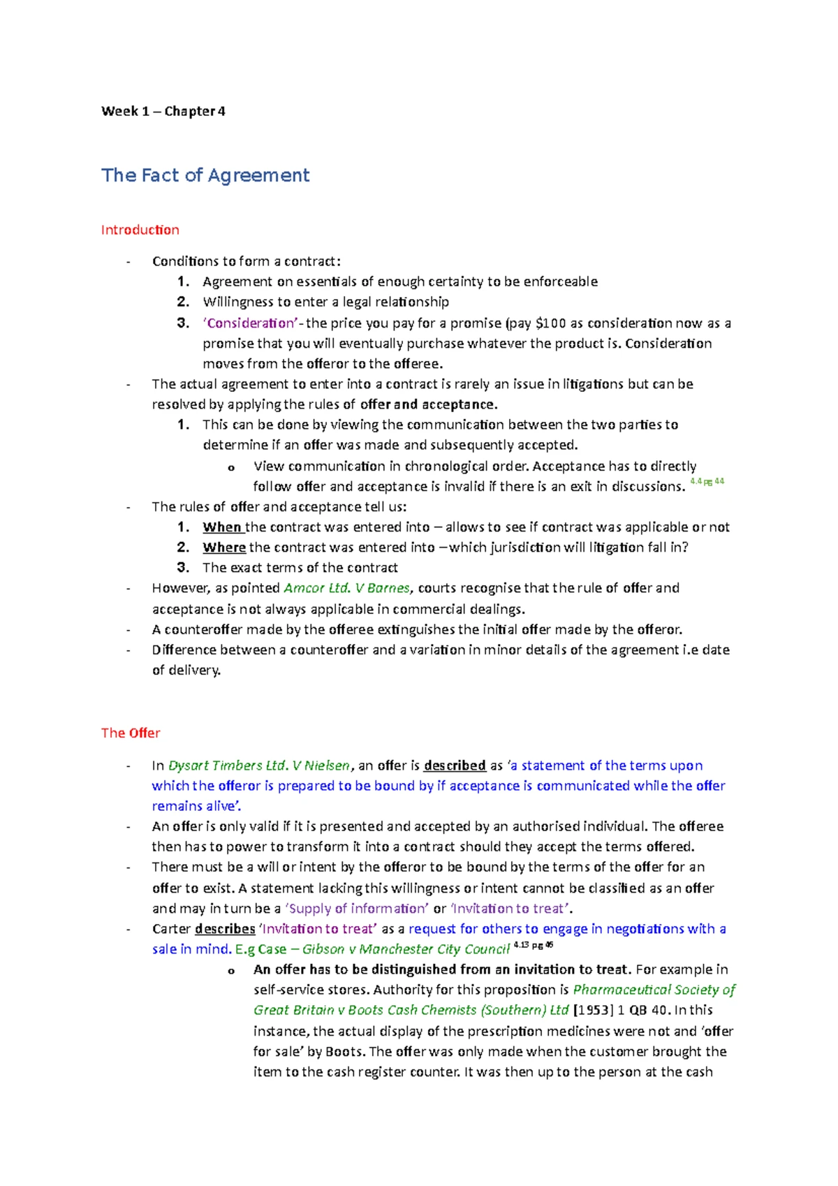 Contract Law A: Overview of Promissory Estoppel and Legal Principles ...