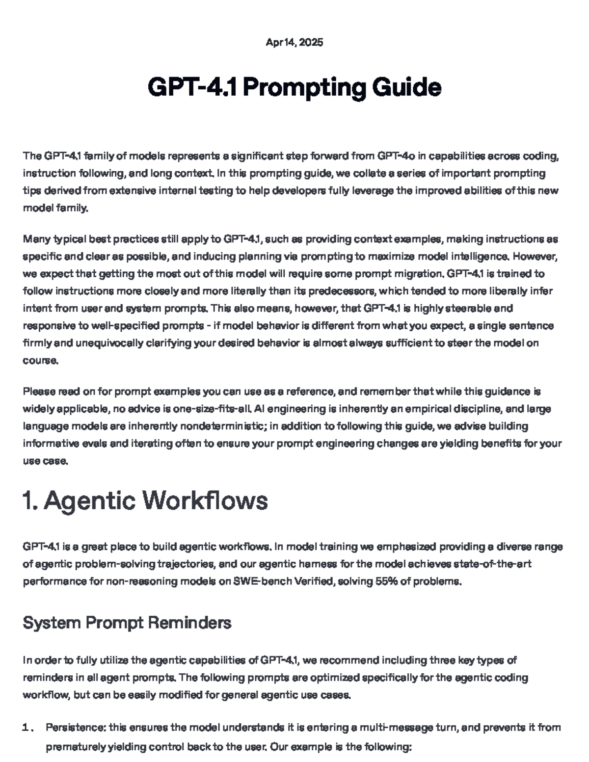 GPT-4.1 Prompting Guide: Best Practices for Effective Model Utilization ...
