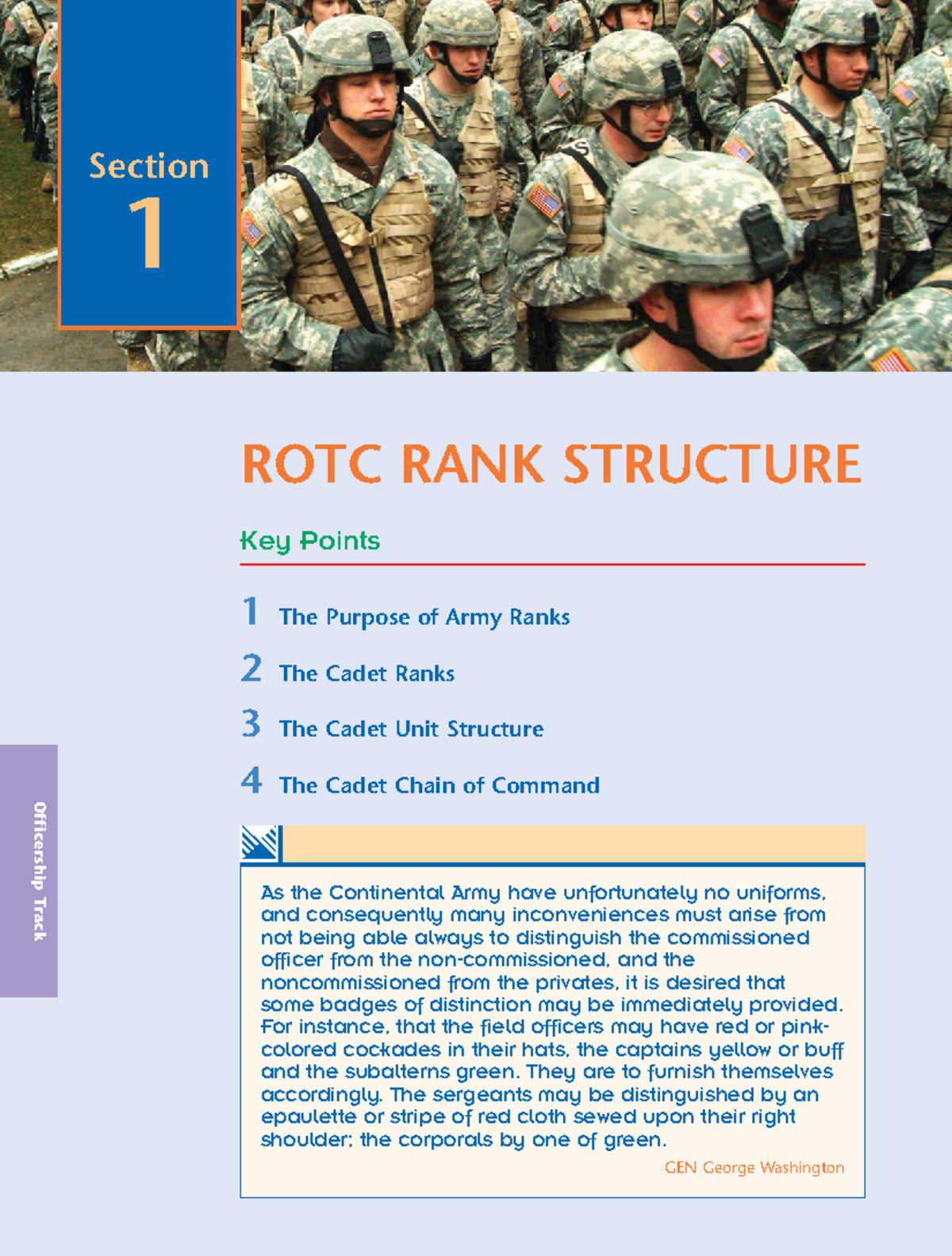 ROTC 19 Study Notes: Key Points on Rank Structure & Officership - Studocu