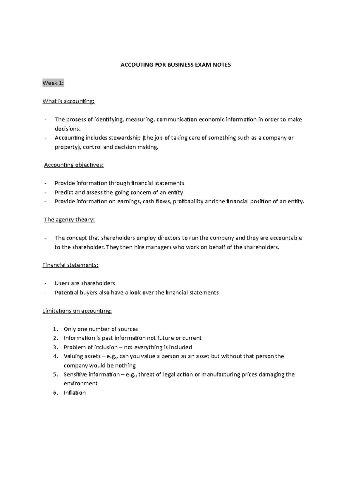 SGY230 Summary - Lecture notes 1-4 - Sociology summary notes: Week 1 ...