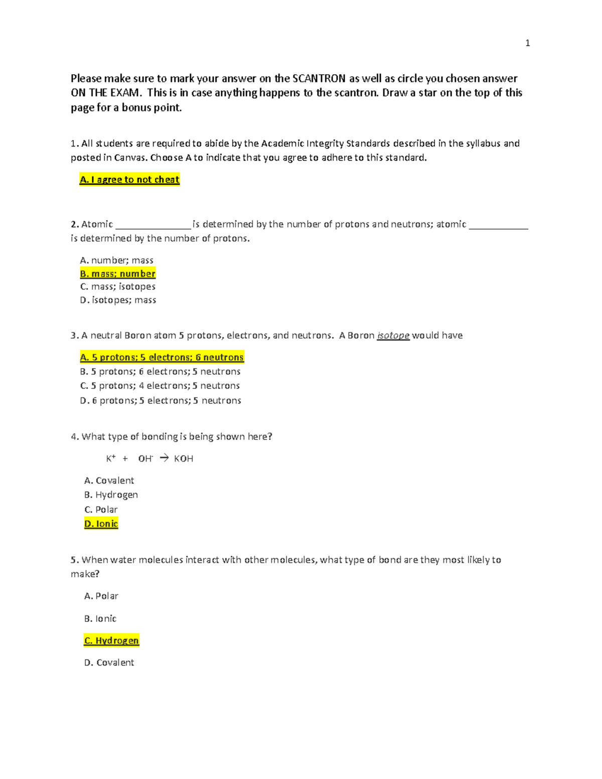 Cell Biology Exam Review: Key Concepts & Practice Questions (BIO101 ...
