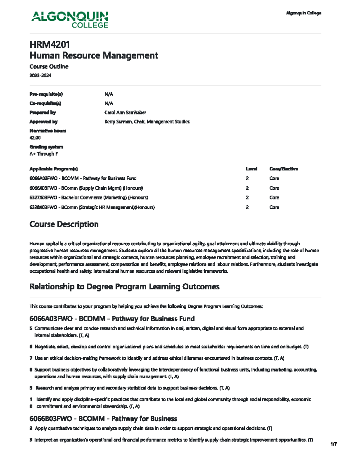 HRM 101: Comprehensive Outline of Human Resource Management - Studocu
