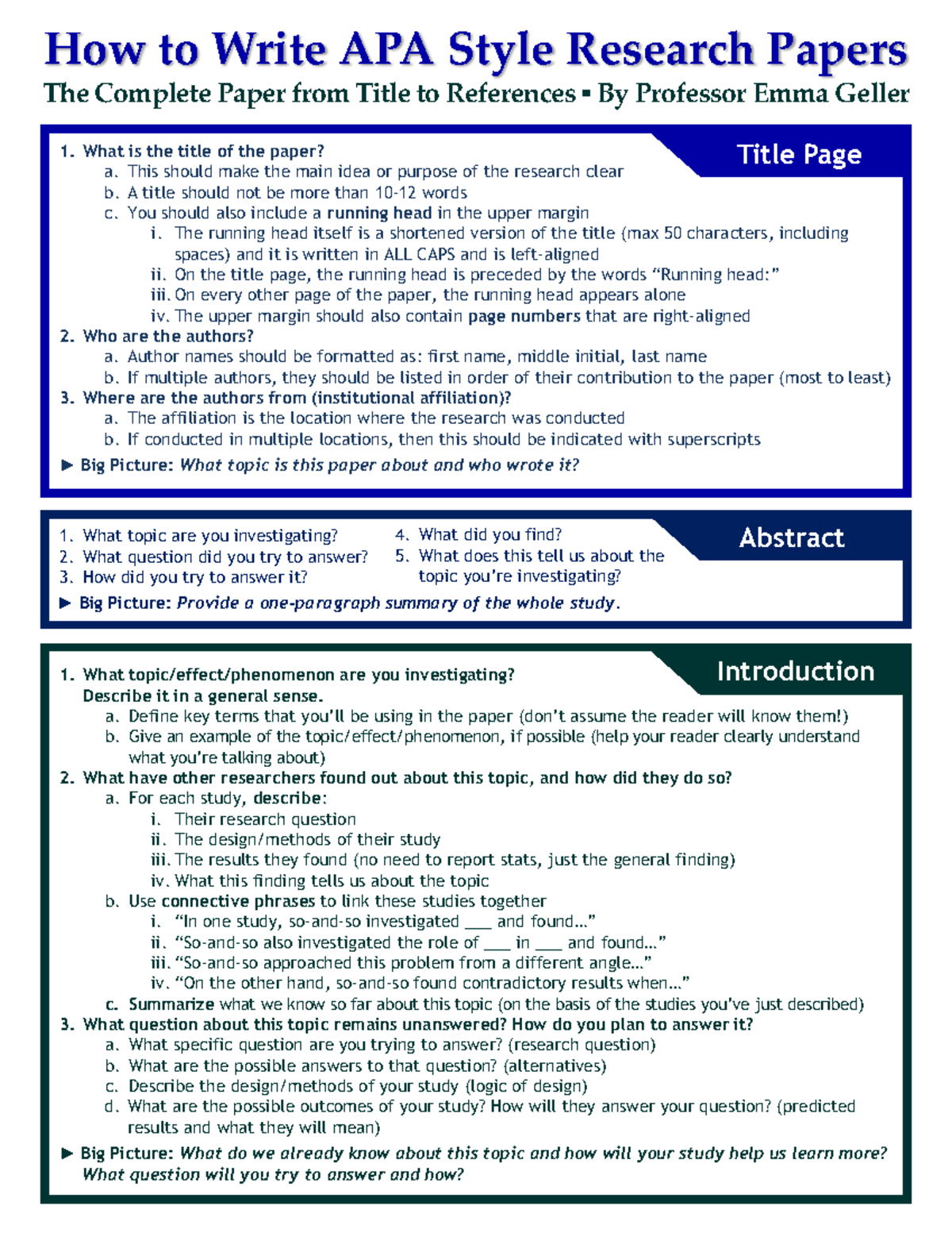 Writingresearchpapersinapastyleguide - How to Write APA Style Research ...