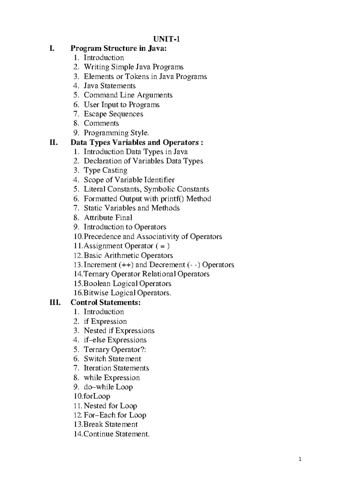OOP WITH JAVA - UNIT-2 - Classes, Objects, and Methods Notes - Studocu