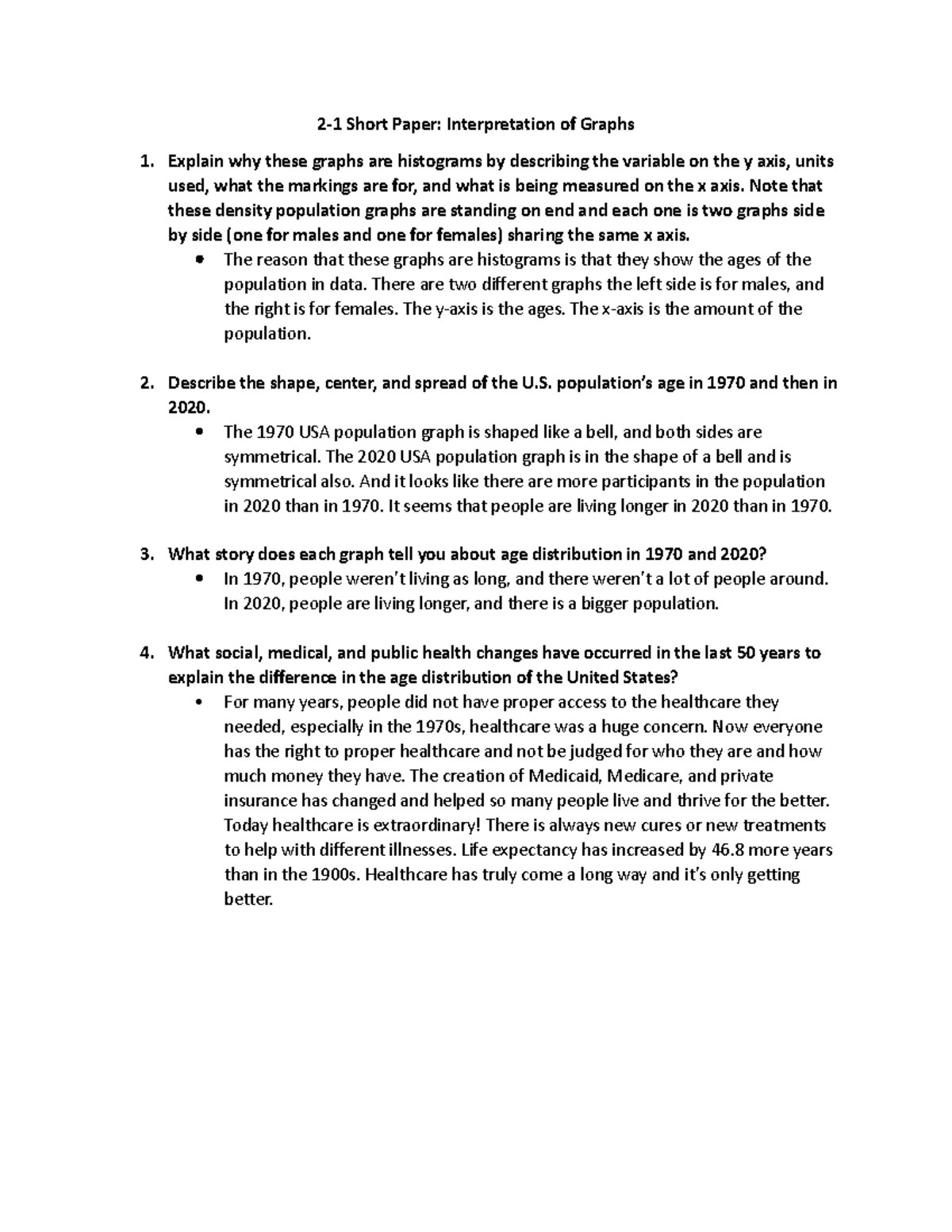 Analysis of U.S. Population Age Graphs: Insights for IHP340 Short Paper ...
