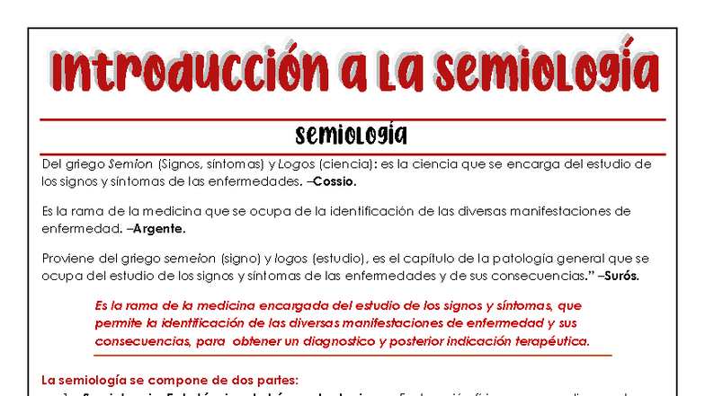 Semiología Médica: Signos y Síntomas en Diagnóstico Clínico (SEM 251012) - Document Preview
