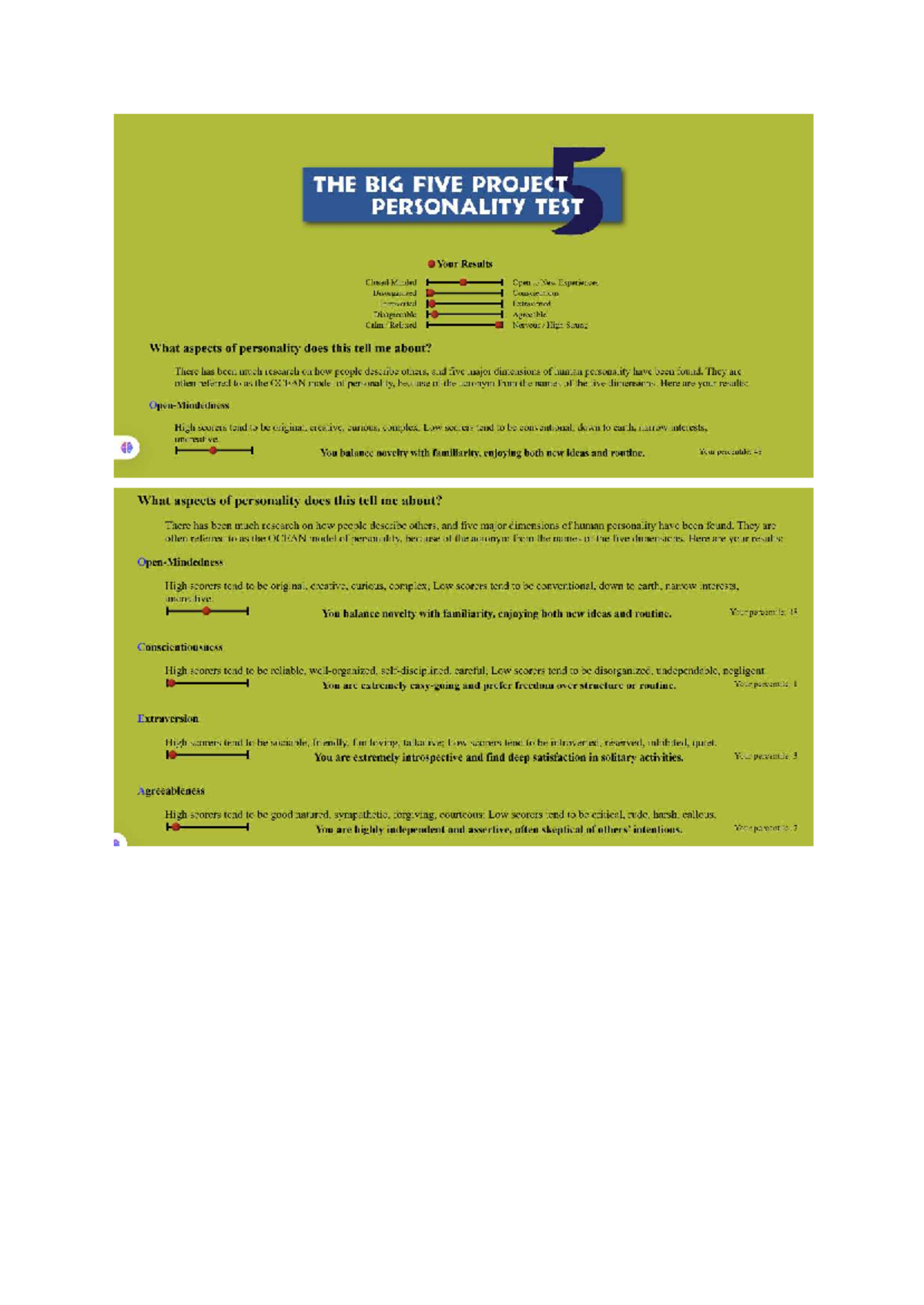 OBM - The Big Five Personality Test: Emotional Intelligence Insights ...