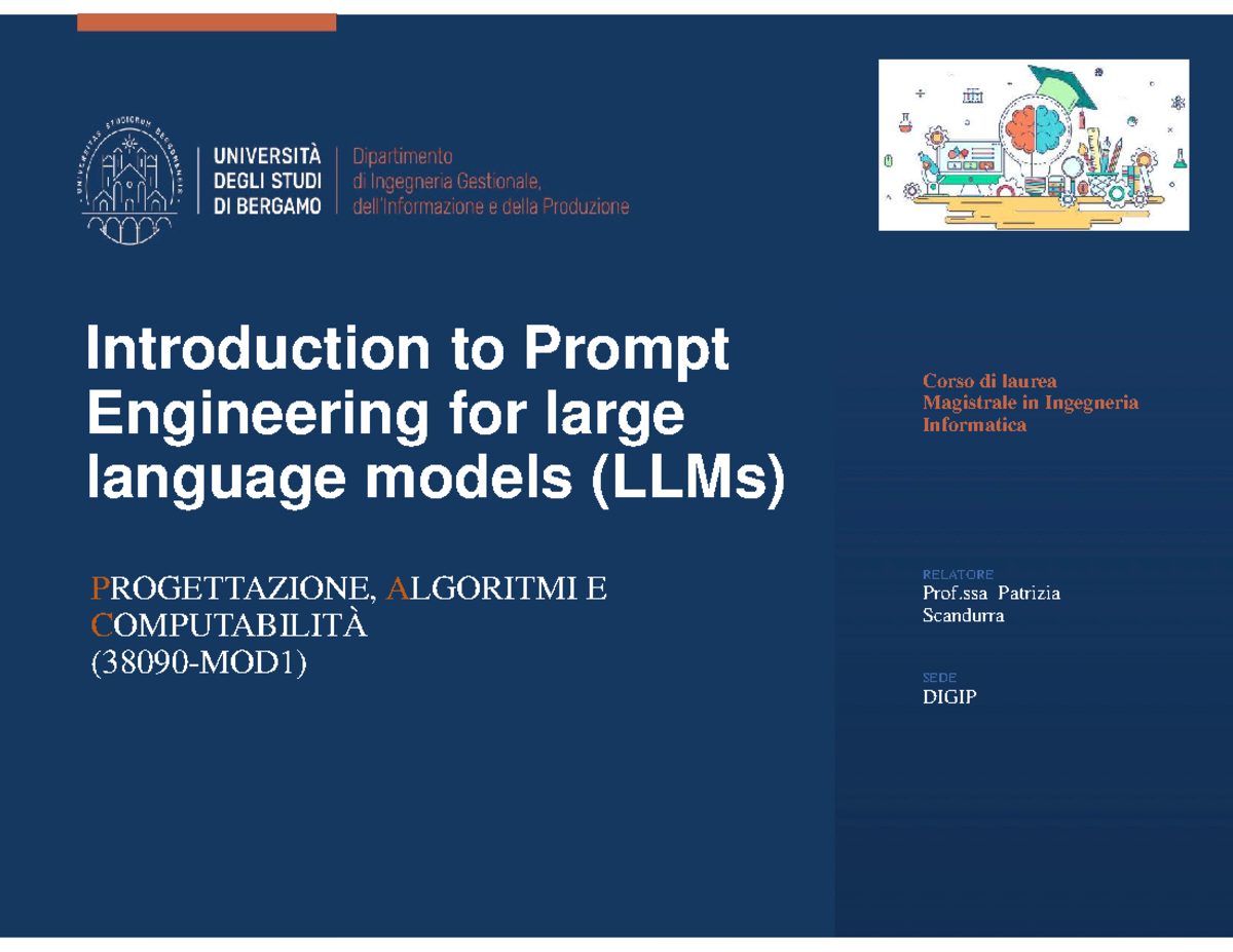 Lez7 Prompt Engineering for LLMs: Key Concepts and Best Practices - Studocu