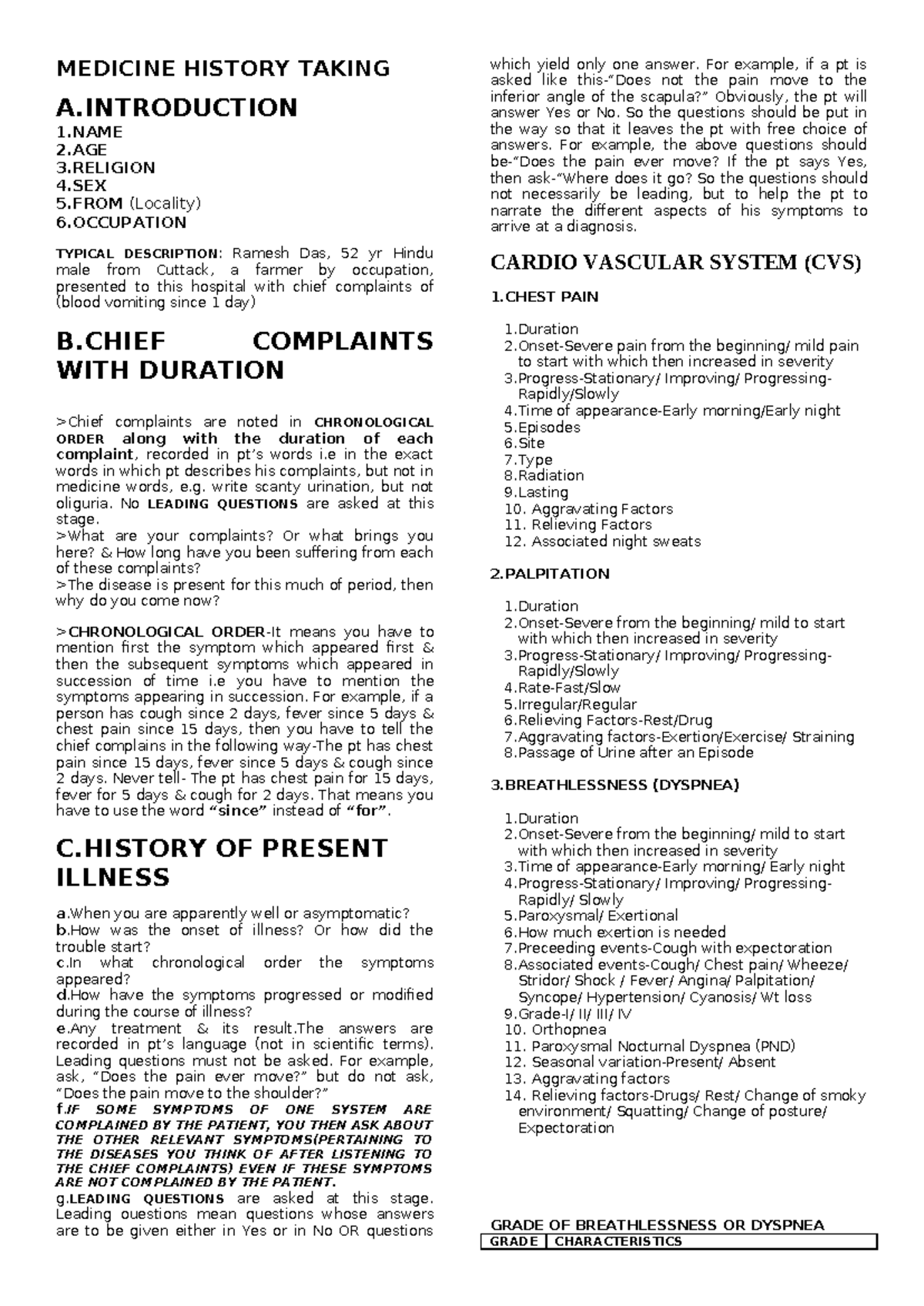 Medicine 2 - History Taking: Comprehensive Guide for Patient Assessment ...