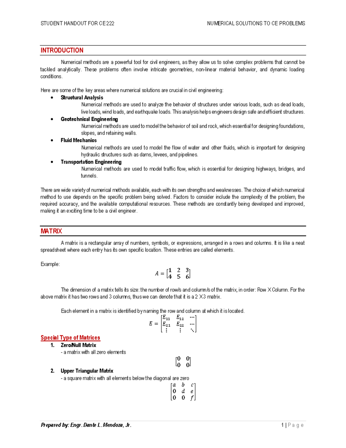 Num Sol-1-7 - numerical solutions - INTRODUCTION Numerical methods are ...