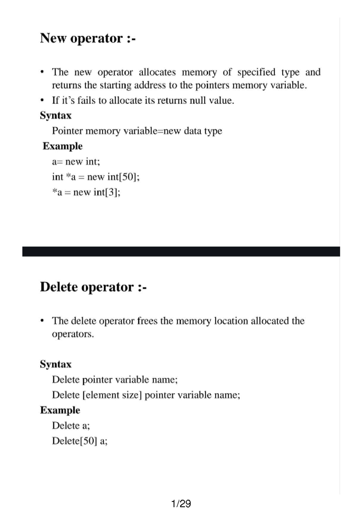 Memory Management and Dynamic Binding in C++ (CS202) - Studocu