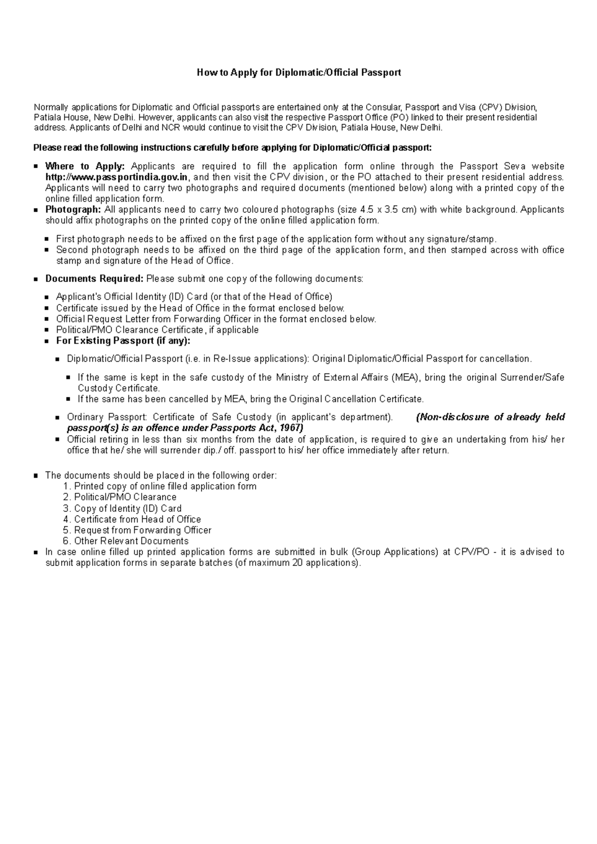 View Print Diplomatic Form - How to Apply for Diplomatic/Official ...