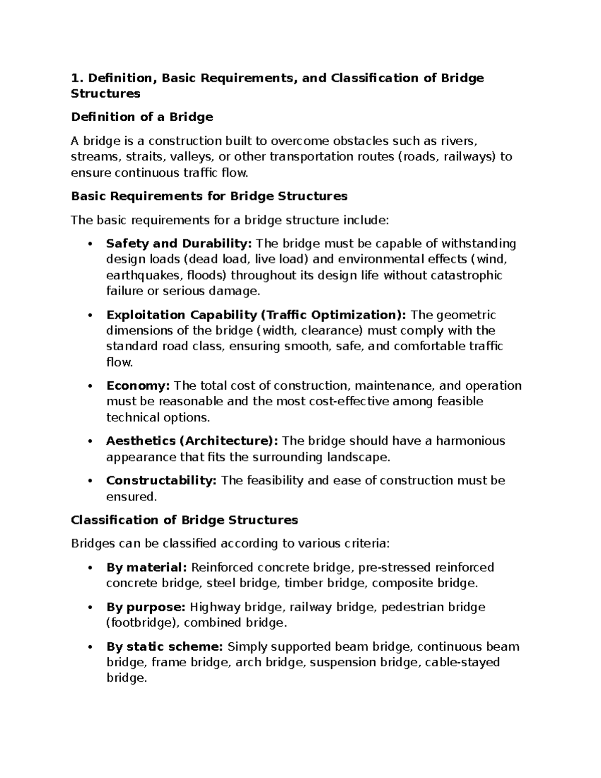 Bridge Structures: Definitions, Classifications, and Design Principles ...