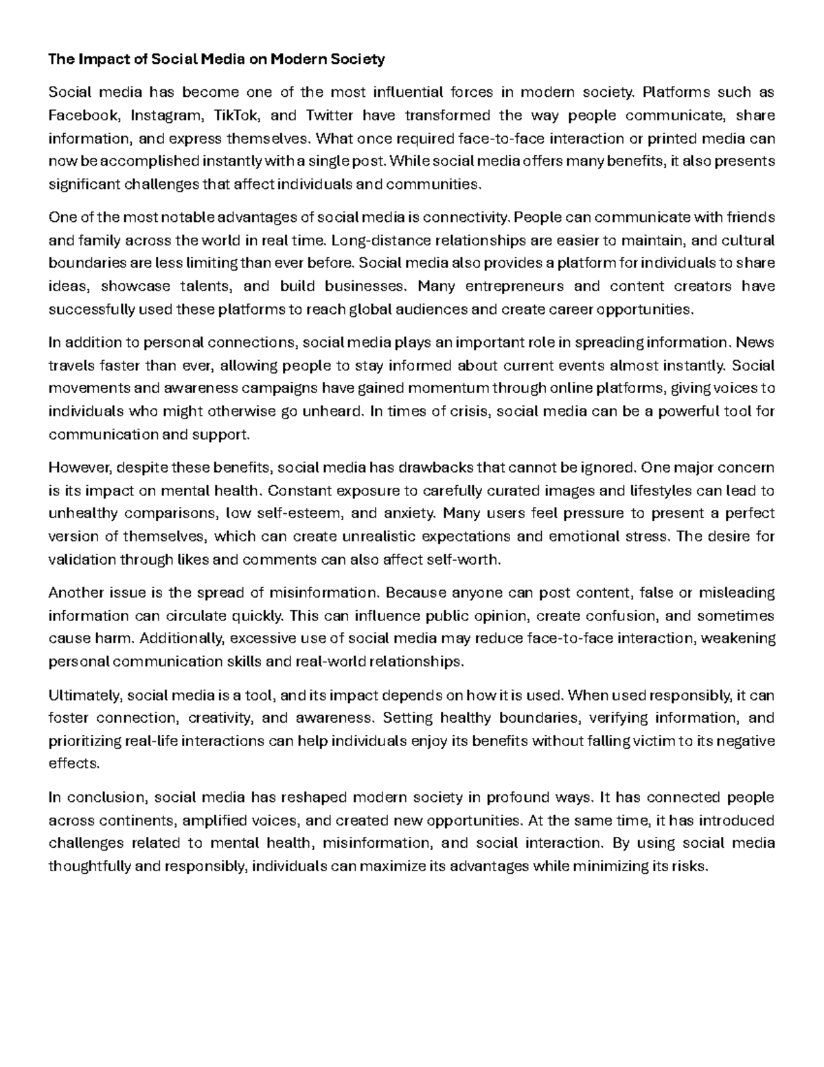 The Impact of Social Media on Modern Society: Benefits & Challenges ...