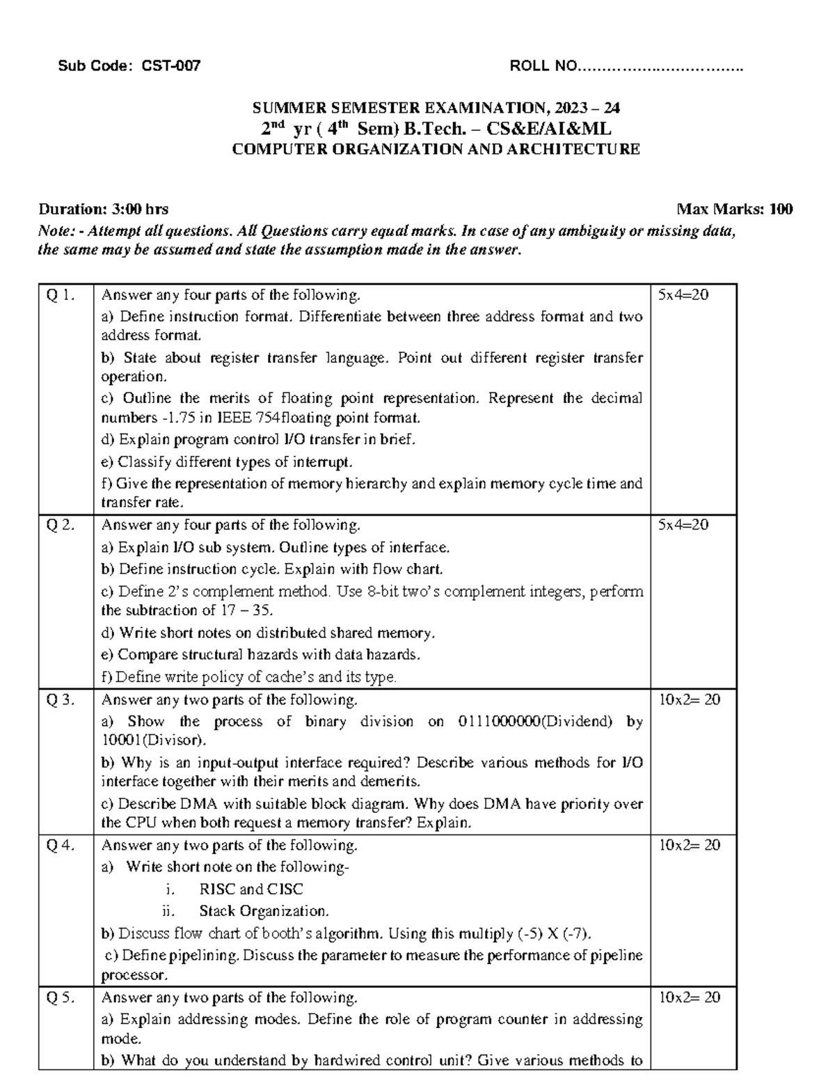 Unit 4: Planning and Learning Concepts (B.Tech AI Notes) - Studocu