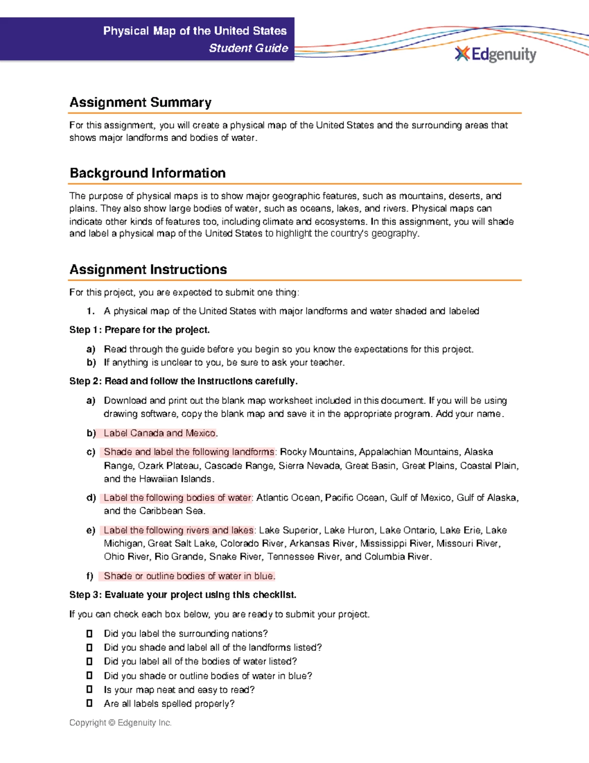 Project Assignment: Technological Design Process in Earth Science - Studocu