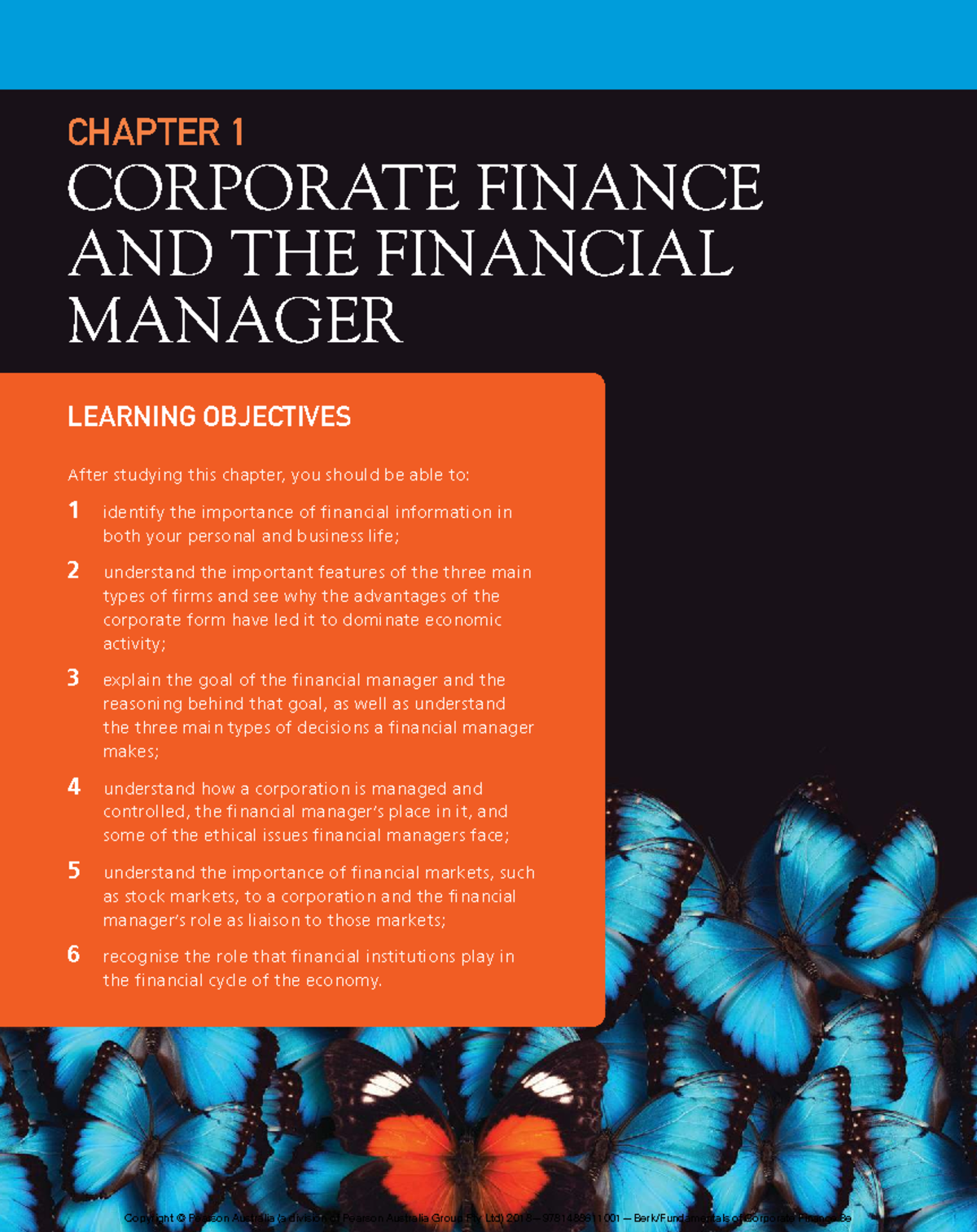 Corporate Finance 3e: Chapter 1 - The Role of Financial Managers - Studocu