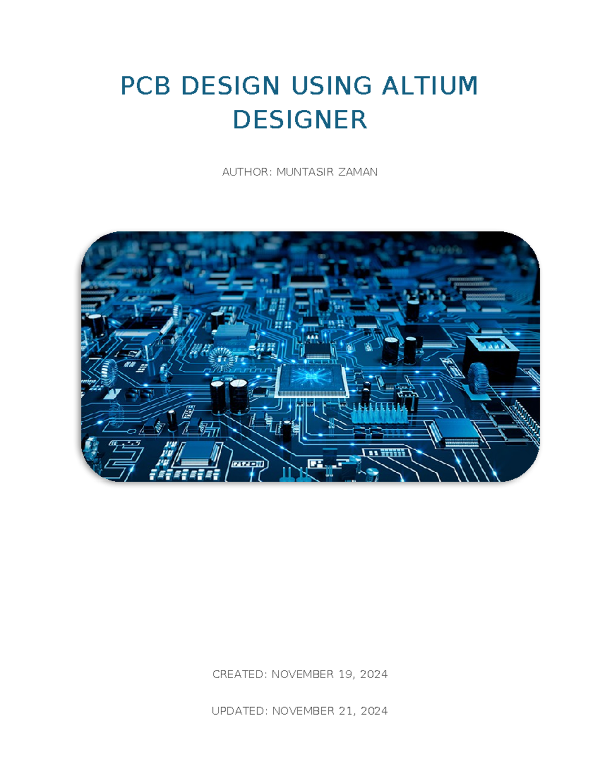 PCB DESIGN AND BASICS USING ALTIUM DESIGNER (COURSE CODE) - Studocu