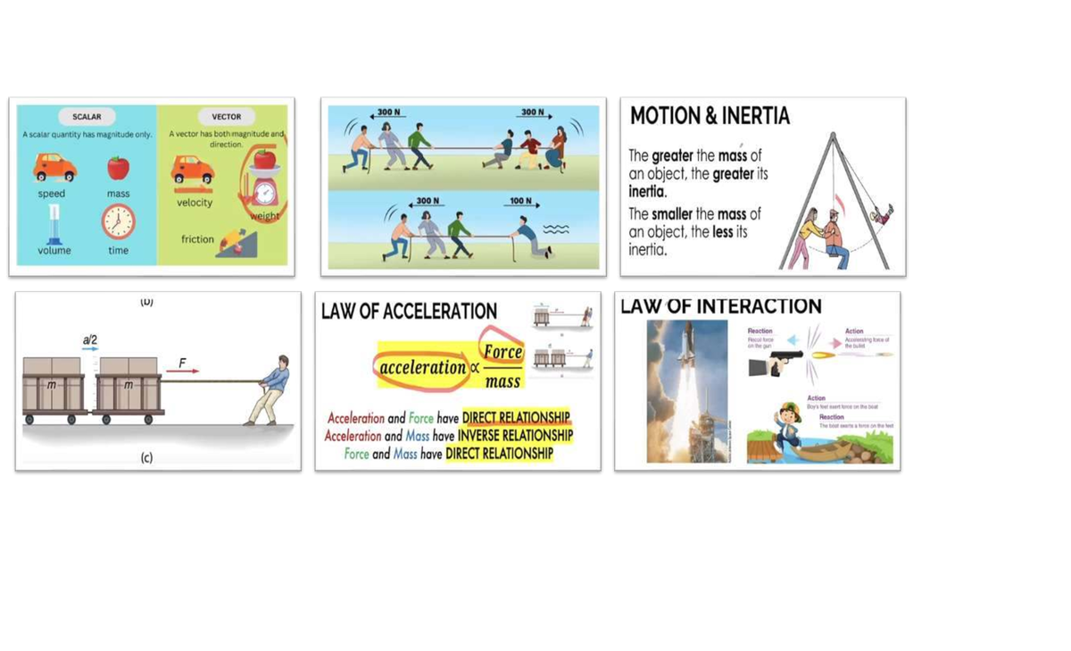 300 N SCALAR AND VECTOR MOTION: INERTIA AND ACCELERATION PRINCIPLES ...