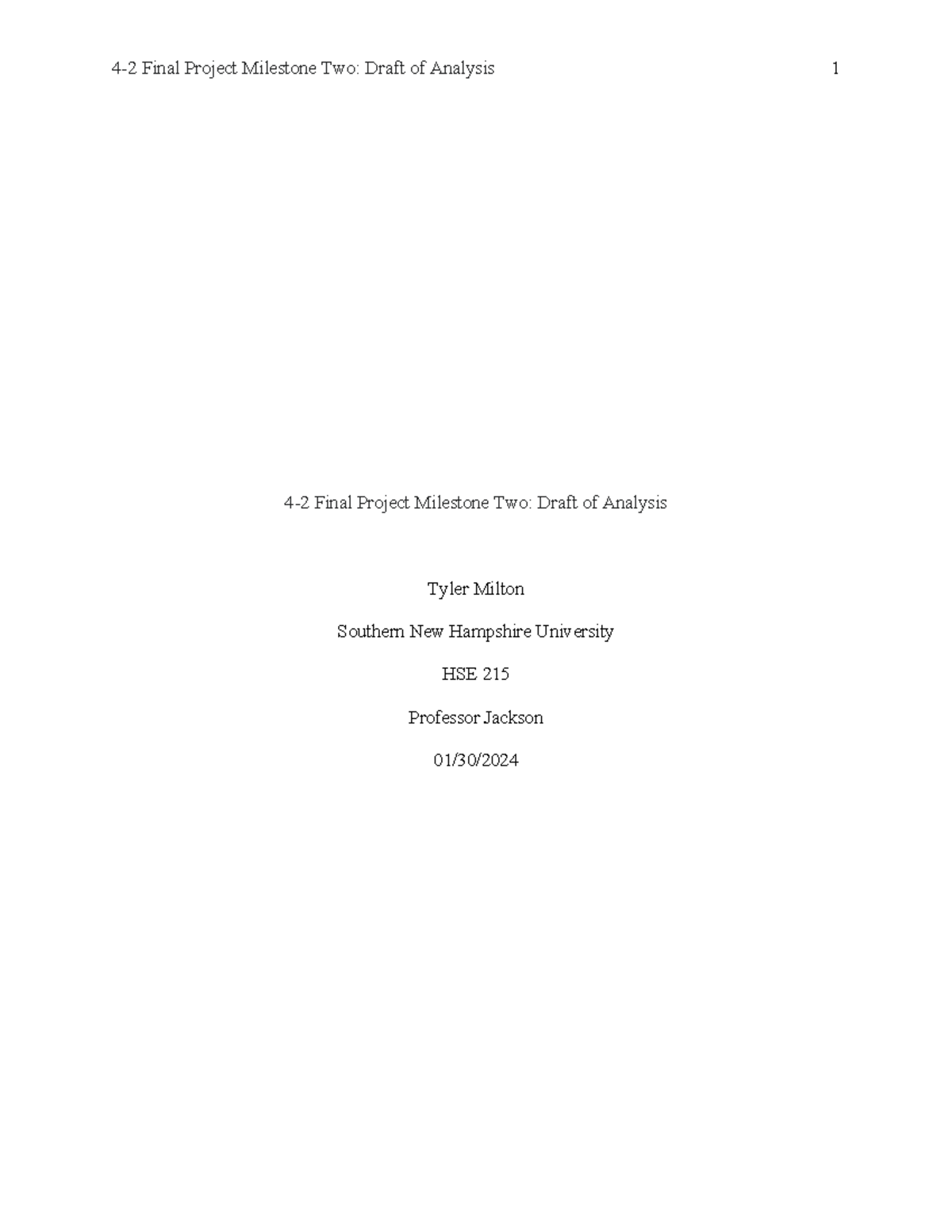 HSE 215 Final Project Milestone Two: Analysis Draft for Adolescents ...