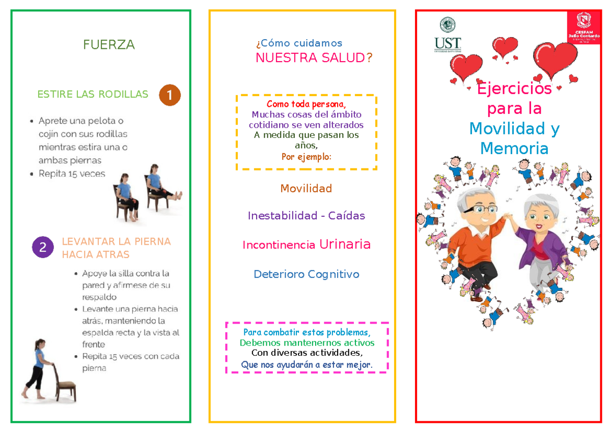 Ejercicios para Adultos Mayores - Salud y Movilidad Funcional - Studocu